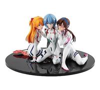 Anjinguang Ayanami Rei/Mari Makinami Illustrious/Asuka Langley Soryu Anime Action Figure Cartoon Girl Modello Combinazione Statua Ornamento Desktop Figurine da collezione