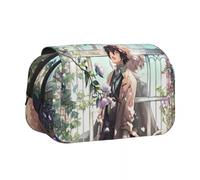 Anjinguang BSD - Astuccio anime Nakahara Chuuya/Dazai Osamu, astuccio con stampa di cartoni animati, grande capacità, doppio strato, con cerniera, scatola per matite per studenti, idea regalo, Tipo 4