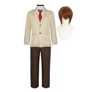 Anjinguang Costume cosplay di Death Note, abito per uniforme scolastica Yagami Light Yagami, giacca e camicie, abbigliamento completo, per Halloween e Natale, per adulti