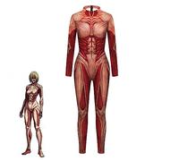 Anjinguang Costume da Arnie Leonard da donna, per cosplay, body e muscoli, per feste di Halloween, carnevale