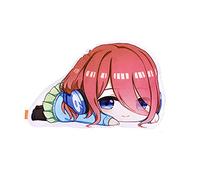 Anjinguang Cuscino in peluche morbido con stampa 3D dei personaggi dell'anime The Quintessential Quintuplets Nakano Miku, morbido cuscino decorativo per la casa, 45 cm