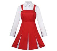 Anjinguang Eri - Costume da cosplay MHA, per cosplay, anime, colore rosso, uniforme scolastica, set completo, costume per Halloween da donna