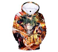 Anjinguang Felpa con cappuccio per ragazzi e ragazze con cappuccio, motivo anime My Hero Academia, Boku No Hero Academia MHA Friends, felpa per bambini 100-150 cm, Type11., 130