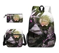 Anjinguang Kafka Hibino - Set di 3 zaini, motivo: anime, Kikoru Shinomiya/Soshiro Hoshina, con borsa a tracolla singola e astuccio, borsa per libri da viaggio per studenti, Tipo 8., Taglia unica, Set