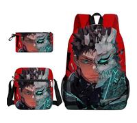 Anjinguang Kafka Hibino - Set di 3 zaini, motivo: anime, Kikoru Shinomiya/Soshiro Hoshina, con borsa a tracolla singola e astuccio, borsa per libri da viaggio per studenti, Tipo 13, Taglia unica, Set