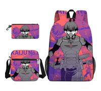 Anjinguang Kafka Hibino - Set di 3 zaini, motivo: anime, Kikoru Shinomiya/Soshiro Hoshina, con borsa a tracolla singola e astuccio, borsa per libri da viaggio per studenti, Tipo 10., Taglia unica, Set