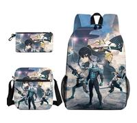 Anjinguang Kafka Hibino - Set di 3 zaini, motivo: anime, Kikoru Shinomiya/Soshiro Hoshina, con borsa a tracolla singola e astuccio, borsa per libri da viaggio per studenti, Tipo 11, Taglia unica, Set
