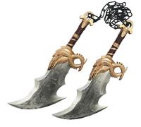 Anjinguang Kratos - Set di accessori per travestimenti per cosplay, doppio coltello, armi, lame del caos, accessori per costumi di Halloween, 45 cm