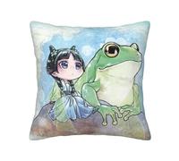Anjinguang Le Cronache dell'Erborista Fodera per Cuscino 45x45cm, Fodere per Cuscini Anime Maomao Fodere per Cuscini a Doppio Lato Cartone Animato Fodera per Cuscino per Divano Decorazione per la Casa