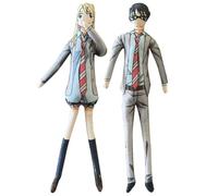 Anjinguang Miyazono Kaori Peluche Arima Kousei Anime Twistable Action Figure Cartoon Cuscino Posable Anime Figurine Casa Divano Decorazione