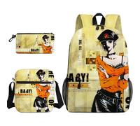 Anjinguang Osaki Nana - Set di 3 zaini con stampa 3D Komatsu Nana con borsa a tracolla e borsa per cancelleria, zaino casual da viaggio 3 in 1, Tipo 6., Taglia unica, Set di zaini per la scuola