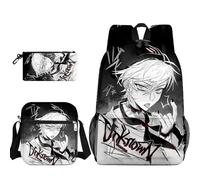 Anjinguang Set di 3 zaini anime con stampa Luka/Ivan/Till, borsa a tracolla, astuccio per la scuola, astuccio per adolescenti, studenti, rientro a scuola, Tipo 1, Taglia unica, Set di zaini per la