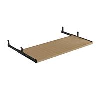 ANJIUHUI Cassetti scorrevoli per tastiera in legno massello di noce, per riporre tastiera, mouse, accessori da ufficio, 54/60/70 x 27 cm, sotto la scrivania con diapositive/60 x 27 cm