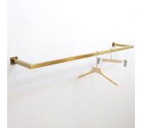 ANJIUSUIXIN Appendiabiti Industriale per Tubi Espositore per Abiti in Oro, Appendiabiti a Parete Appendiabiti Appendiabiti, Barra Porta Abiti per Carichi Pesanti Salvaspazio