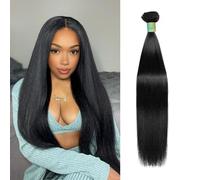 AnJudyReid Fasci di capelli umani lisci 1 fascio da 26 pollici singolo fascio brasiliano vergine capelli lisci fasci di capelli umani fasci di capelli umani per donna nera
