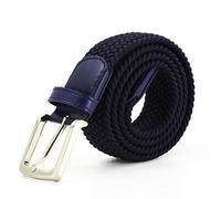 AnJuHoPa Ceinture Stretch de Ceinture élastique Durable Sans Nickel Ceinture de Tissu Marine 125CM
