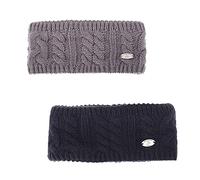 AnJuHoPa Fascia invernale da donna in maglia lavorata a maglia, con morbida fodera interna in pile 2pcsGR-NV