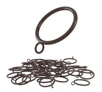 ANJUU 36 Pezzi 38 mm Diametro Interno Tenda in Metallo Occhielli. Marrone