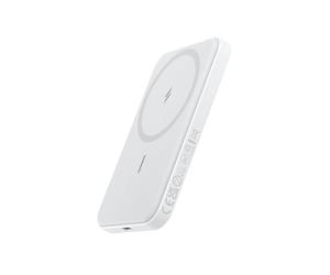 Anker 621 Magnetic Power Bank Magsafe(MagGo), Magnetico da 5000 mAh con Cavo USB-C, Compatibile Solo con iPhone 17 Pro Max/Serie 16-12(bianco)
