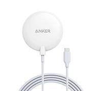 Anker Caricabatterie Wireless Magnetico PowerWave Pad Lite | Cavo USB-C integrato da 1,5m, base magnetica, solo per iPhone 12/12 Pro/12 Pro Max/12 Mini (senza adattatore CA)