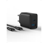 Anker Caricatore iPhone 20W USB C, rapido da parete compatibile con iPhone 16/16 Plus/16 Pro/iPhone 16 Pro Max/15/iPad e altro (con cavo USB C da 150 cm)