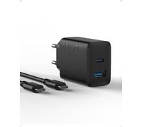 Anker Caricatore iPhone 20W USB C, rapido da parete compatibile con iPhone 17 Pro Max Air/16/15, iPad e altro (con cavo USB C da 150 cm)