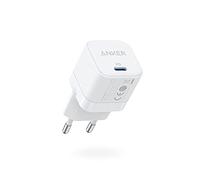 Anker Caricatore iPhone PowerPort III - Alimentatore di rete USB-C da 20 W, ricarica rapida, compatibile con iPhone 15/14 serie, Galaxy, Pixel 4, iPad/iPad Mini, bianca (cavo di ricarica non incluso)