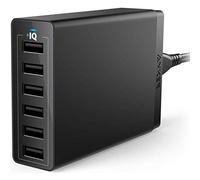 Anker Caricatore USB Alimentatore USB Multidevice Caricatore USB da Parete (Tecnologia PowerIQ, 60W, 6 Porte) per iPhone, iPad, Nexus, HTC, Nokia, Motorola e molti altri