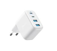 Anker caricatore USB C 50W 4 porte con 2 USB C e 2 USB A per iPhone | Con 2 USB C e 2 USB A, design compatto e stabile, per iPhone 17 Pro Max/16-12, MacBook, iPad, Pixel, Galaxy, cavo escluso