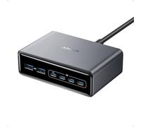 Caricatore USB C Anker Prime, stazione di ricarica da scrivania GaN a 6 porte da 200W, ricarica rapida USB-C PD, compatibile con MacBook, iPad Pro/Air, iPhone 16/15/14, Galaxy.