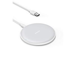 Anker Caricatore Wireless, Max 10 W, PowerWave Pad potenziato con certif. Qi da 7.5 W per iPhone XS Max/XR/XS/X/8, Ricarica Rapida da 10 W per Galaxy S10/S9/S9+/S8/Note 9 (Senza adatt. CA)