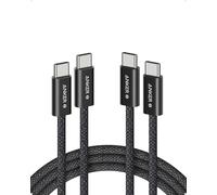 Anker Cavo da USB-C a USB-C, 240W Ricarica Rapida, 2 Pack, Cavo Intrecciato Resistente alla Sporcizia, Connettore Sottile, per iPhone 16/15 ProMax Plus, MacBook/iPad/Galaxy S24 (1,8m+1,8m, Nero)