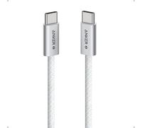 Anker Cavo da USB-C a USB-C, 240W Ricarica Rapida, Cavo Intrecciato Resistente alla Sporcizia, Connettore Sottile, per iPhone 16/15/16 pro/16 pro Max/Plus, MacBook/iPad, Galaxy S24 (1m, Bianco)