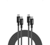 Anker Cavo di ricarica da USB C a USB C (3 m, confezione da 2), cavo di ricarica rapida da 100 W per iPhone serie 17, MacBook Pro 2020, Pixel e altro (nero)