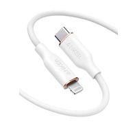 Anker cavo iphone usb c, cavo Lightning PowerLine III Flow, Attestato MFi, iPhone 13/13 Pro Max/12/11 Pro/X/XS/XR/8 Plus, AirPods Pro(180cm), Gel silice, Bianco nuvola