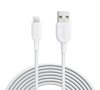 Anker cavo lightning, PowerLine II cavo di ricarica iPhone, certificato MFi per iPhone 13/12/11/Pro/XS/XS Max/XR/X/8/8 Plus/7/7 Plus/6s/6/6 Plus (bianco, 3 m)