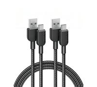 ANKER Cavo USB C, confezione da 2, 180cm, 310 caricabatterie ricarica rapida per iPhone 16, 16 Plus, 16 Pro, 16 Pro Max, Samsung Galaxy Note 10 Note 9/S10+ S10, LG V30(USB 2.0, nero)