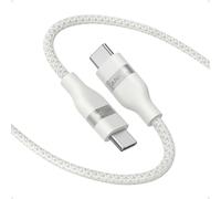 Anker Cavo USB-C di ricarica veloce 240W, design intrecciato e riciclato, per iPhone 16/16 Pro/16 Plus/16 Pro Max, MacBook Pro, iPad Pro, iPad Air 4, Galaxy S23 e altro ancora(0,9m, Bianco)