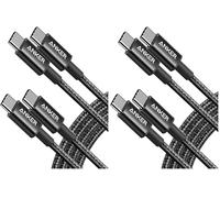 Anker Cavo USB Type-C in Nylon, 60W Cavo di Ricarica per iPhone 16/16 Pro/16 Plus/15/16 ProMax, iPad Air/Mini/Pro/ 2024, MacBook Pro 2024, Samsung Galaxy S23, Switch(1,8m, Nero) (Confezione da 2)