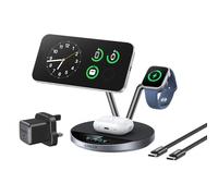 Anker Compatibile con caricabatterie Prime MagSafe, stazione di ricarica 3 in 1, supporto per caricabatterie wireless certificato Qi2 da 25 W, display intelligente con raffreddamento attivo TEC, per