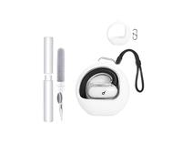 Anker - Custodia in silicone per soundcore V40i by Anker Open Ear, resistente agli urti, impermeabile, morbida e durevole, con cordino, portachiavi e strumento di pulizia, colore: Bianco