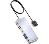 Anker Docking Station, Switch KVM per PC desktop e laptop, doppio monitor 4K 553 USB C Docking Station, con HDMI e DisplayPort, 4 porte USB 3.0 per Hp Laptop, Macbook, iPad, Steam deck e altro