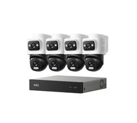 Anker eufy Sistema NVR E50, 4 Cam Kit, 4K, Doppio Lente, Bullet-PTZ | Registrazione 24/7, Ricerca Video Smart, Copertura a 360°, Zoom Digitale 5x, Visione Notturna, Tracciamento Cross-cam