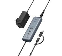 Anker Hub USB C, hub dati 8 in 1 da 5 Gbps, splitter USB con 3 porte USBA e 4 porte USBC, PD-in da 100 W, connettore USB 2 in 1, per laptop, MacBook, iPad e altro (adattatore da 45 W incluso)