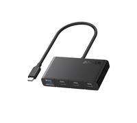 Anker Hub USB-C, hub di visualizzazione veloce USB 3.2 da 10 Gbps, 4 porte con PD-IN massimo 100 W per MacBook Pro, iPad, iPhone 15, Surface Pro, Dell e altri