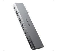 Anker 547 Hub USB C e 2 porte dati USB A (7-in-2), compatibile con porta USB C Thunderbolt 4, HDMI 4K, per MacBook Pro 13 pollici, MacBook Air M1/ M2 e altro ancora