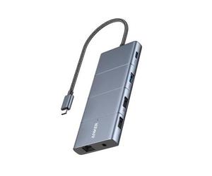 Anker Innovations A83880A1 hub di interfaccia USB tipo-C 10000 Mbit/s Grigio