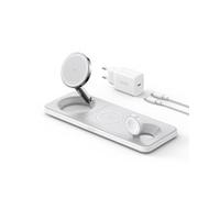 Anker Innovations MagGo Magnetic Wireless Charger 15W 3-in-1 Pad White B25M1321