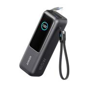 Anker Laptop Power Bank, 25000mAh Caricatore Portatile con Tre Porte USB-C da 100W per Ricarica Multi-Dispositivo, Cavi Integrati e Retrattili, Per iPhone 16/15 Series, MacBook, Samsung e Altro