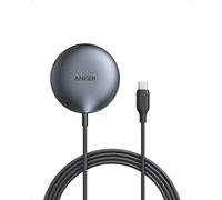 Anker MagGo Caricatore Wireless iPhone Magnetico (Pad), Certificato Qi2, Caricatore iPhone Compatibile con MagSafe da 15W Ultra-Rapido, Per iPhone 15/14/13/12 (Caricatore Non Incluso)
